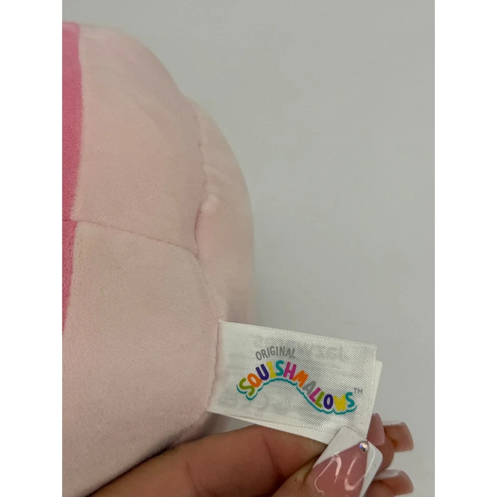 Squishmallows Raisy the Strawberry Milk Macaron Pink Dessert Plush 8 inch
